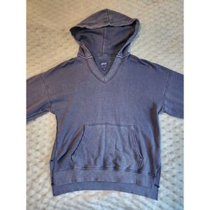 Aerie Women's Purple Hoodie‎ V Neck Pullover Sweatshirt Soft Size Small S
